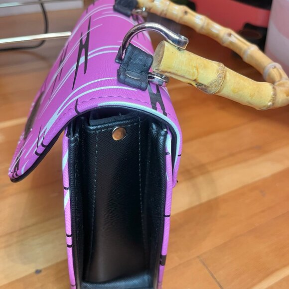 Liquor Brand Atomic Pink Handbag Rockabilly Pinup Tiki Style - Picture 5 of 7